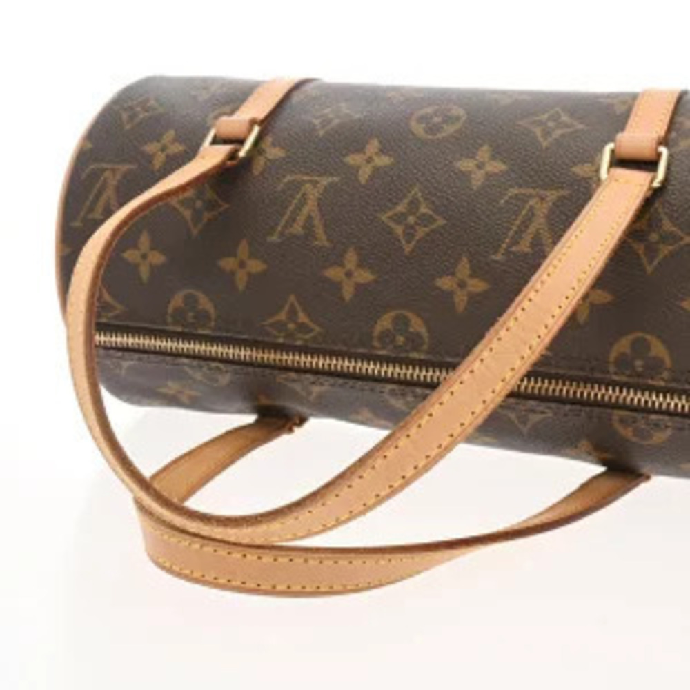 Louis Vuitton Monogram Papillon Handbag Canvas Brown View 3